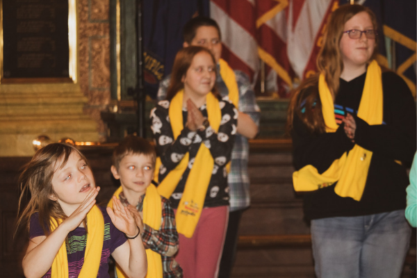 Students from MI charter, private, traditional public and homeschools gathered in the Capitol rotunda to celebrate their school choice. 