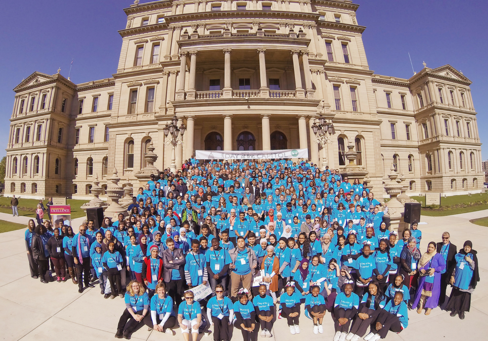 A photo of the 2017 Charter Day at the Capitol celebration.