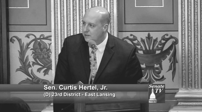 A photo of Michigan State Senator, Curtis Hertel, of District 25.