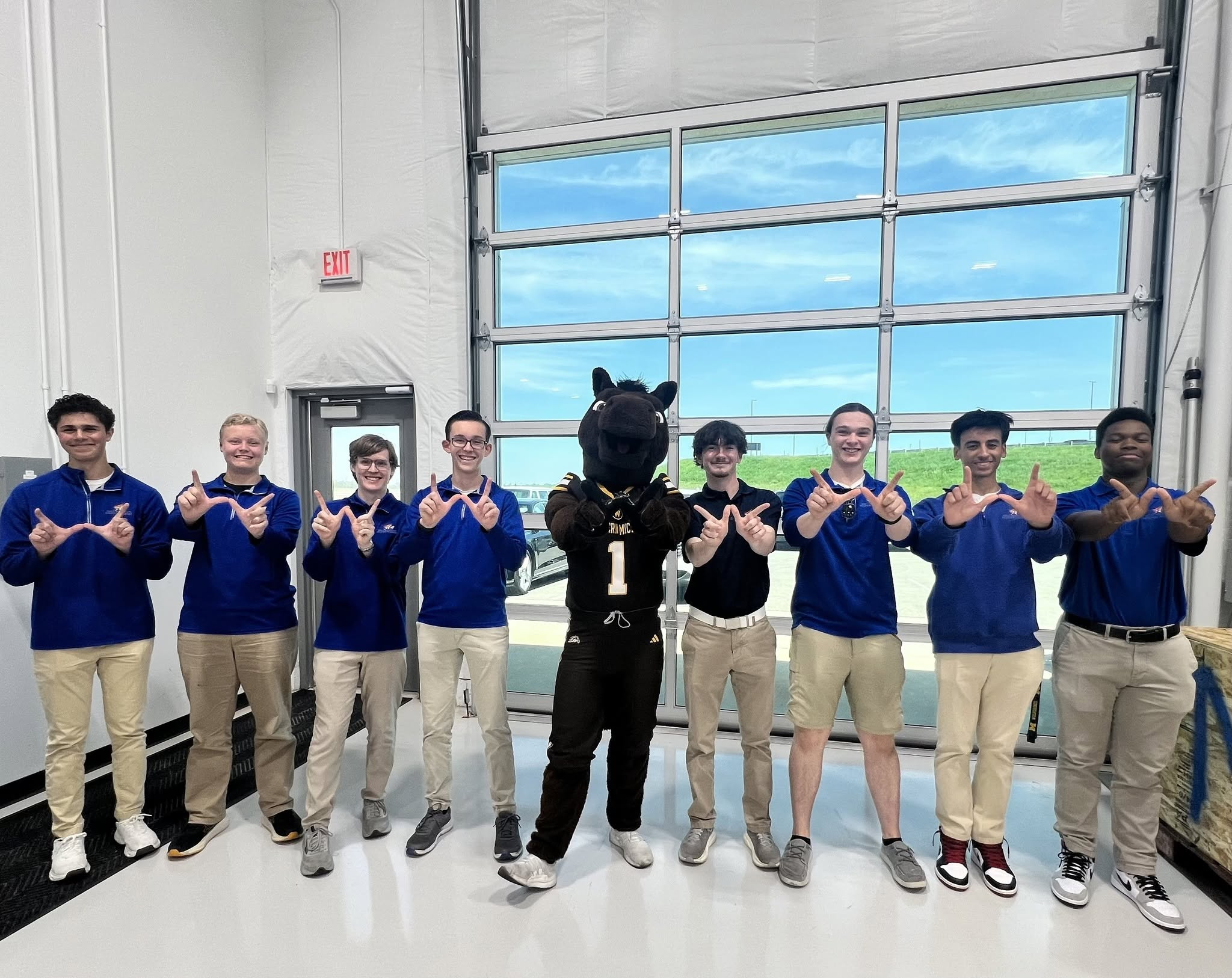 WMAA STUDENTS WITH BRONCO