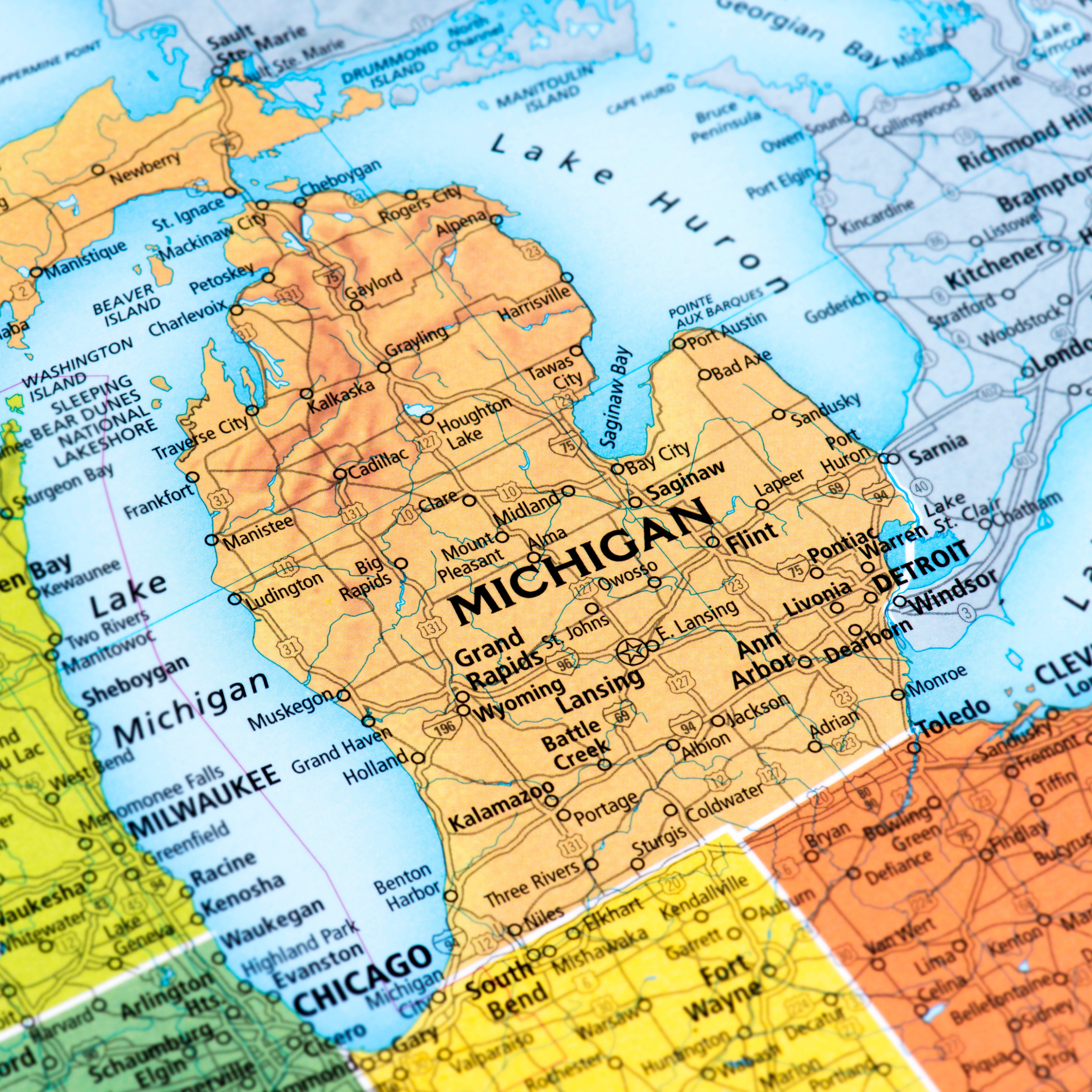 Map of Michigan
