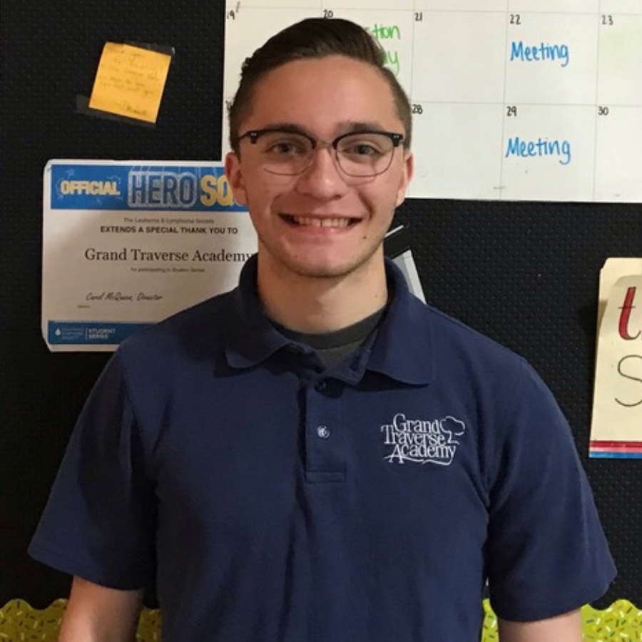 A photo of Carter Floering, a 2019 MI charter school high school graduate.