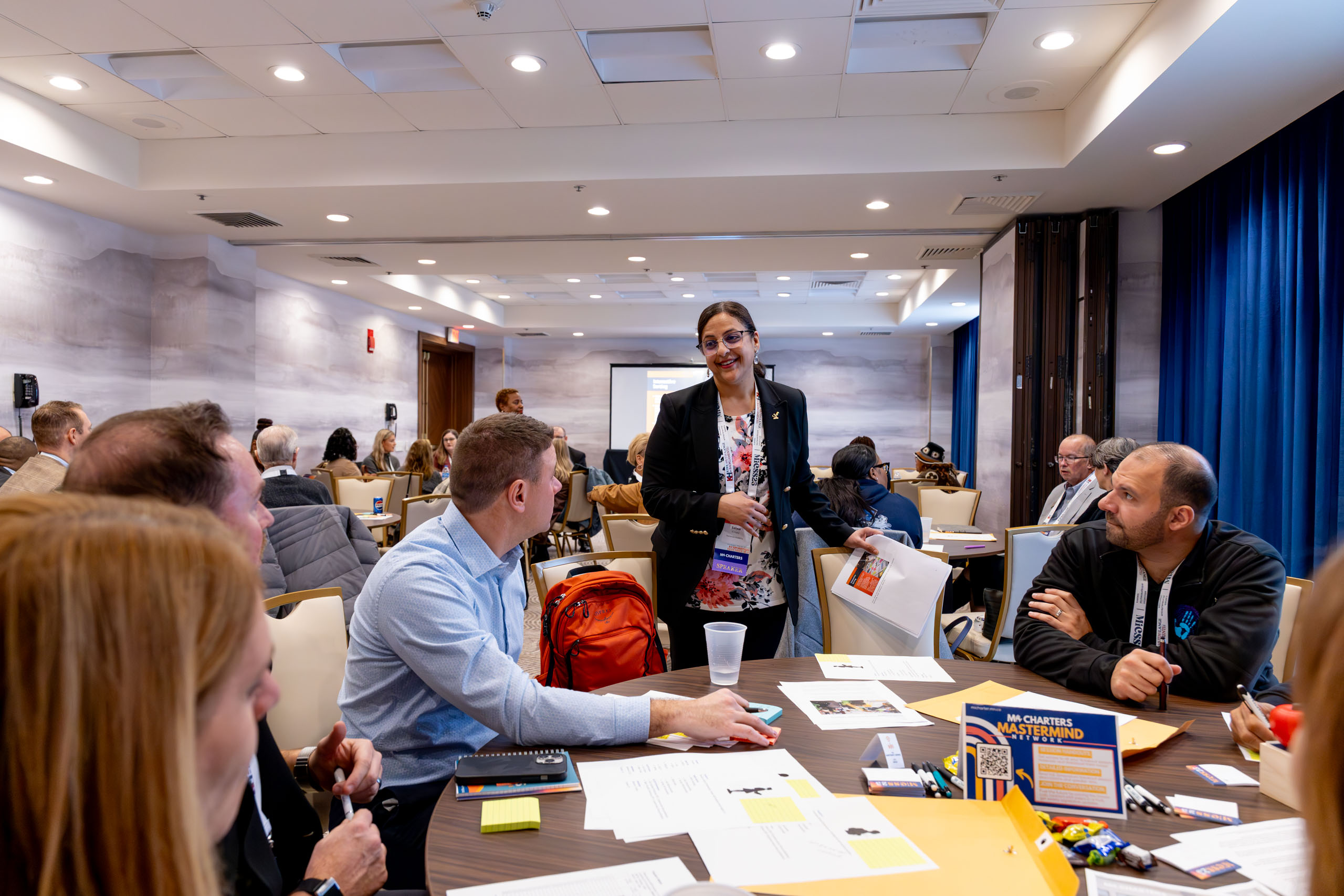 Leader in a breakout session