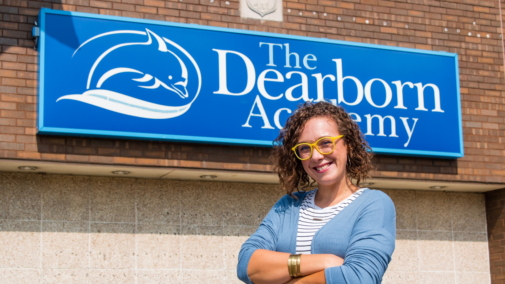 A photo of The Dearborn Academy teacher, Caitlyn Vella. 